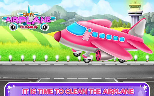 بازی اندروید پاکسازی هواپیما کثیف - Dirty Airplane Cleanup