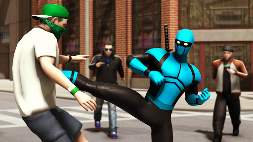 بازی اندروید نینجا آبی - بازی ابرقهرمانی - Blue Ninja : Superhero Game