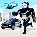 بازی تحول ربات پلیس پاندا - تیراندازی با روبات