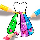 بازی رنگ آمیزی لباس برای دختران