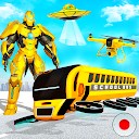 بازی پرواز ربات اتوبوس مدرسه - بازی ربات قهرمان