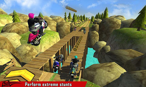 بازی اندروید شیرین کاری موتور پرشی - Sports Bike Stunt Racing Game