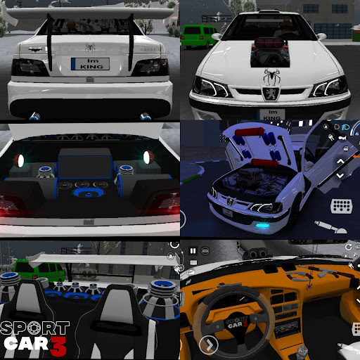 بازی اندروید ماشین اسپرت تاکسی و پلیس 3 - شبیه ساز رانندگی - Sport car 3 : Taxi & Police -  drive simulator