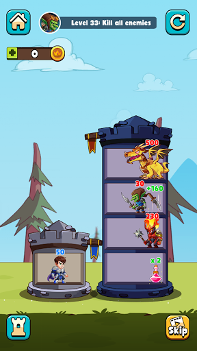 بازی اندروید جنگ برج قهرمان - ادغام پازل - Hero Tower Wars - Merge Puzzle
