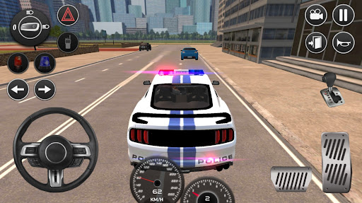 بازی اندروید بازی رانندگی با ماشین پلیس موستانگ 2021 - Mustang Police Car Driving Game 2021