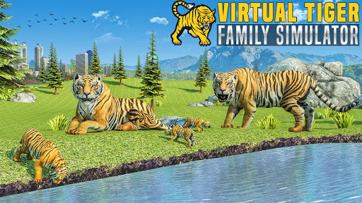 بازی اندروید شبیه ساز مجازی خانواده ببر - بازی ببر وحشی - Virtual Tiger Family Simulator: Wild Tiger Games