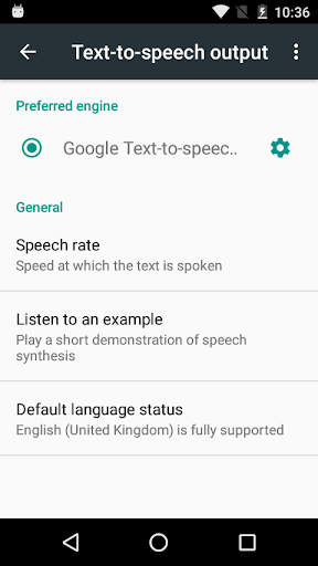 نرم افزار اندروید متن به گفتار گوگل - Google Text-to-Speech