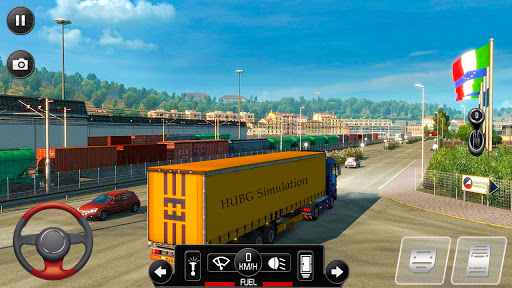 بازی اندروید شبیه ساز کامیون اروپایی 2021 - Euro Truck Parking Simulator 2021: 3d parking Game