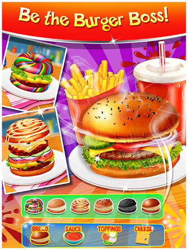 بازی اندروید پخت و پز برگر - Happy Kids Meal Maker - Burger Cooking Game