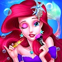 آرایش شاهزاده خانم پری دریایی - دختر سالن مد