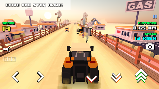 بازی اندروید شبیه ساز مزرعه - Blocky Farm Racing & Simulator