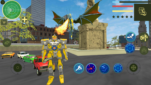 بازی اندروید تبدیل کامیون هیولا ربات اژدها - بازی های جنگ - Dragon Robot monster truck transform : Wars games