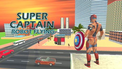 بازی اندروید  ربات سوپر قهرمان - شهر جنگی نیویورک - Superhero Captain Robot Flying Newyork City War