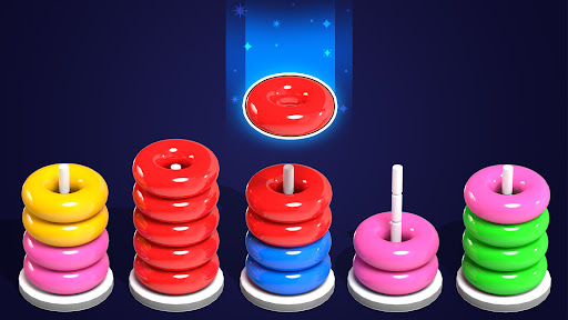 بازی اندروید حلقه رنگی - پازل مرتب سازی - Color Hoop: Sort Puzzle