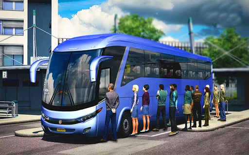 بازی اندروید شبیه ساز اتوبوس - US Smart Coach Bus 3D: Free Driving Bus Games