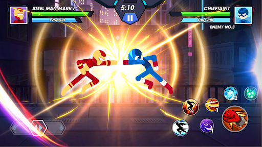 بازی اندروید مبارزه ابدیت استیکمن - بهترین قهرمان مبارزه - Stickman Fighter Infinity - Super Action Heroes