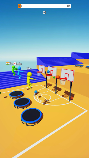 بازی اندروید پرش انداختن - Jump Dunk 3D