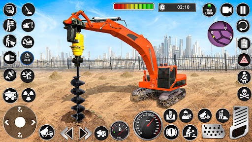 بازی اندروید بازی های سنگین حفاری - Heavy Drill Excavator Games