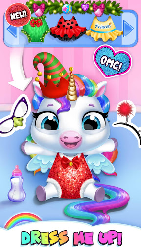 بازی اندروید کودک تکشاخ من - مراقبت از حیوان خانگی مجازی - My Baby Unicorn - Virtual Pony Pet Care & Dress Up